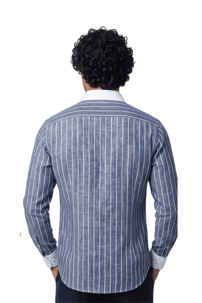 [48022-116] DT PRINTED DRESS SHIRT