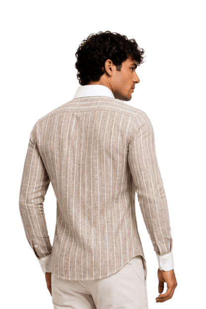 [48022-117] DT PRINTED DRESS SHIRT