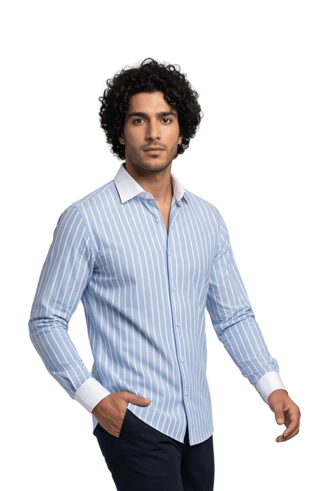 [48022-118] DT PRINTED DRESS SHIRT