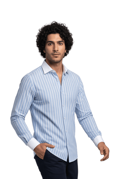 [48022-118] DT PRINTED DRESS SHIRT