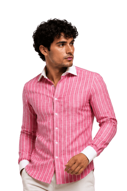 [48022-119] DT PRINTED DRESS SHIRT
