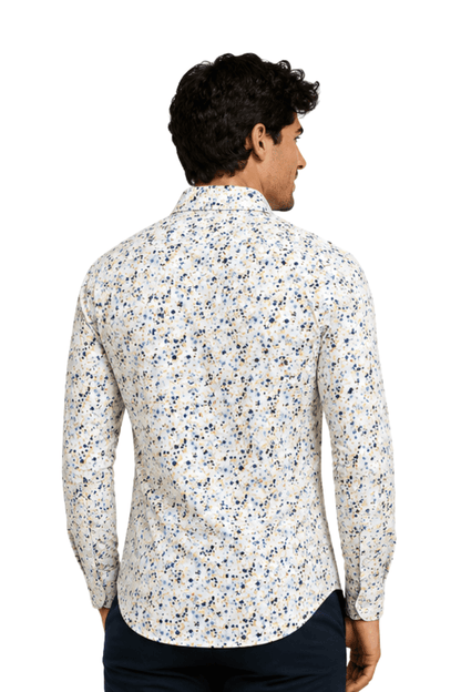 [48022-11] DT PRINTED DRESS SHIRT