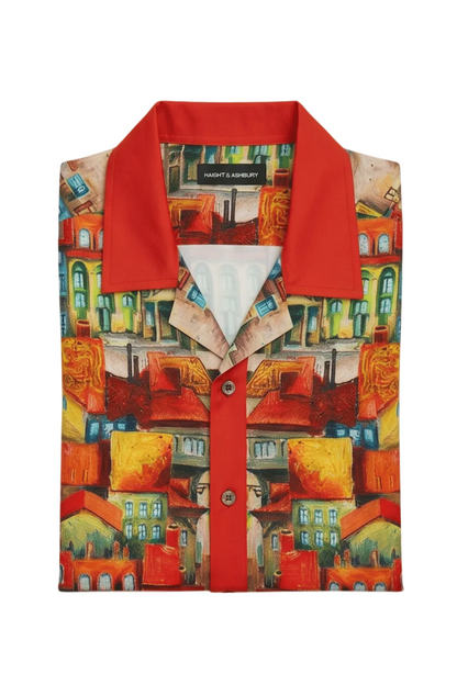 [48021-12] Resort Collar Short Sleeve Shirt