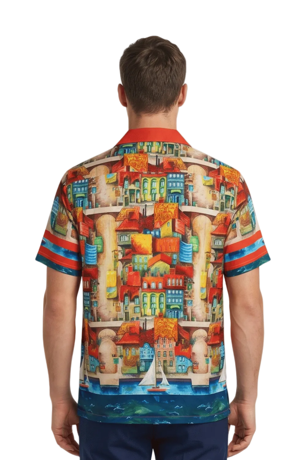 [48021-12] Resort Collar Short Sleeve Shirt