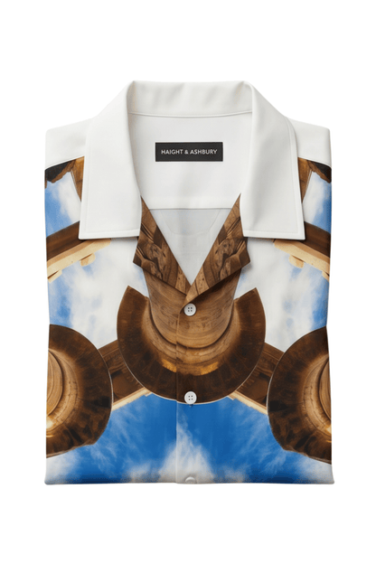 [48021-13] Resort Collar Short Sleeve Shirt