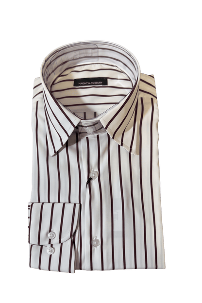 [48026-13] LS REVERSED BENGAL STRIPE DRESS SHIRT