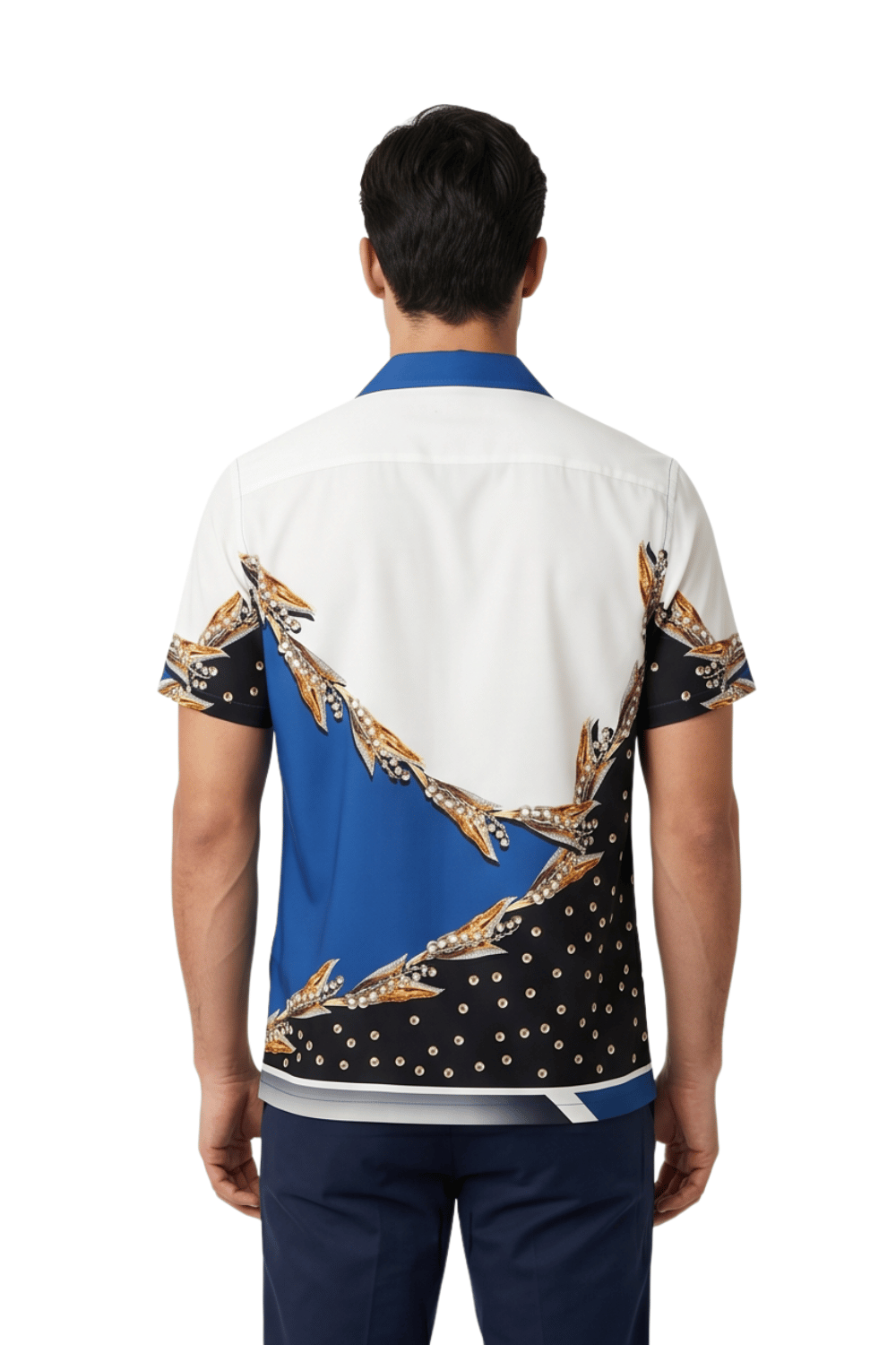[48021-14] Resort Collar Short Sleeve Shirt