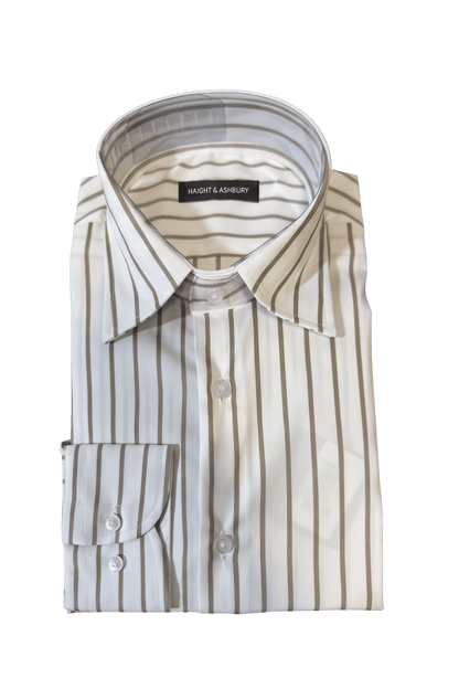[48026-14] LS REVERSED BENGAL STRIPE DRESS SHIRT