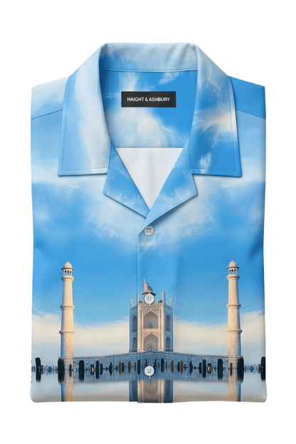 [48021-15] Resort Collar Short Sleeve Shirt