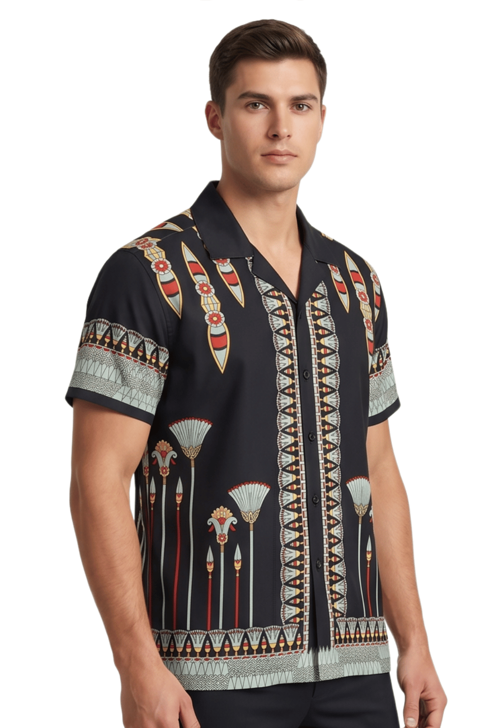 [48021-16] Resort Collar Short Sleeve Shirt