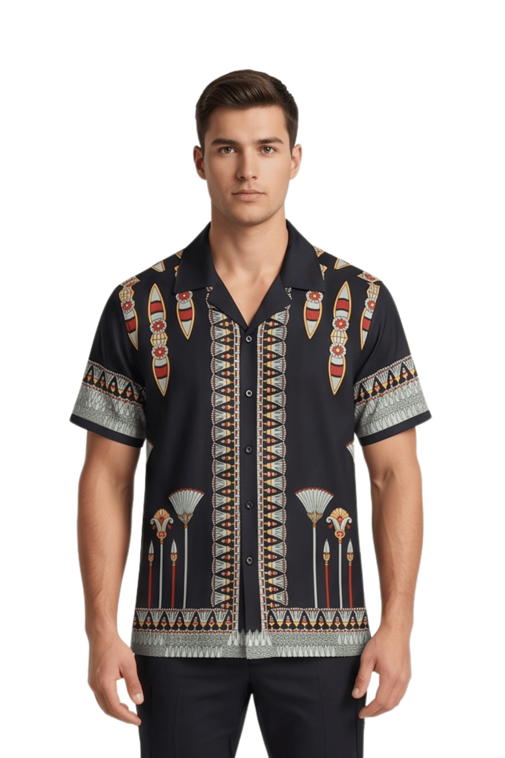 [48021-16] Resort Collar Short Sleeve Shirt