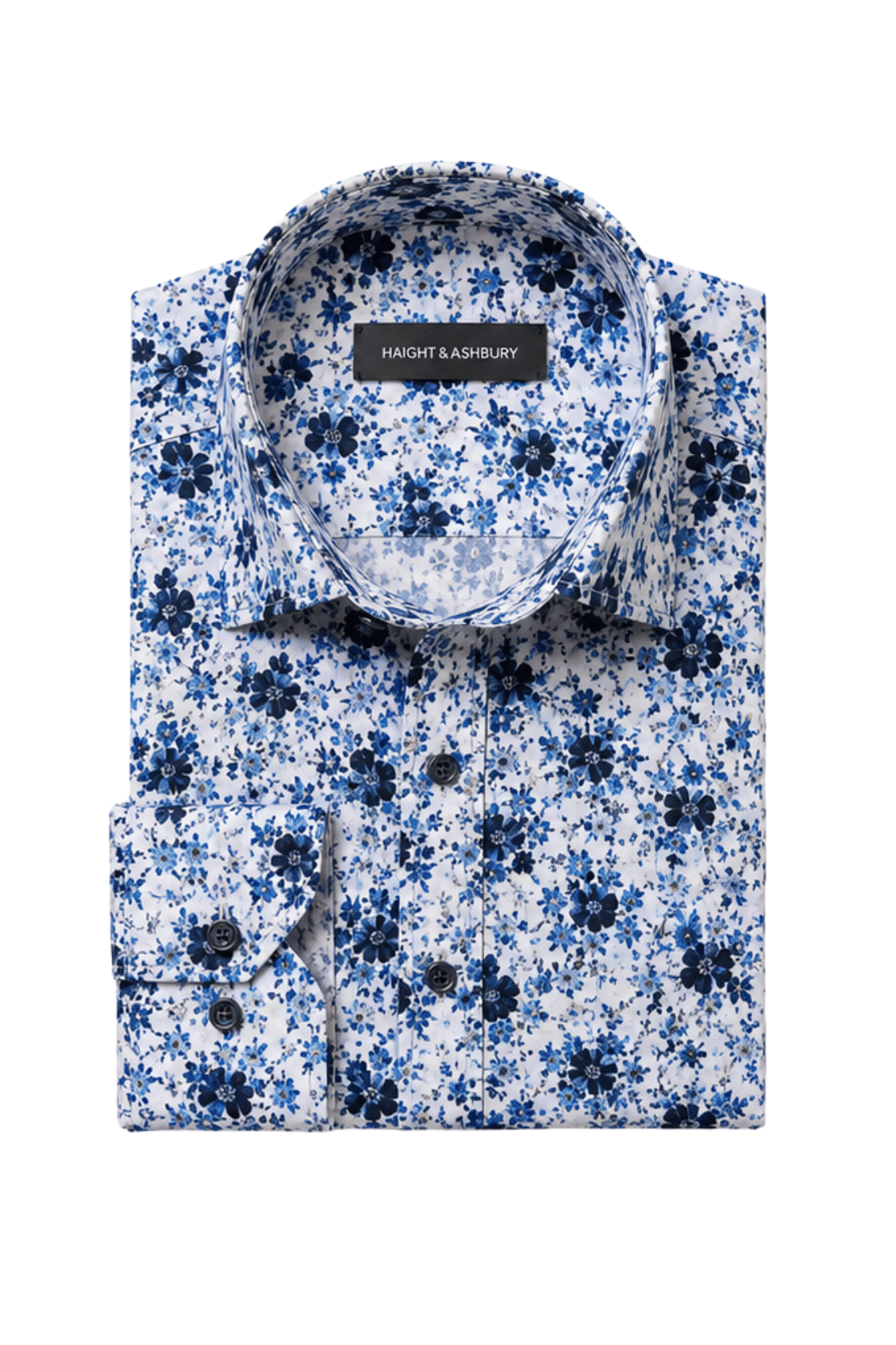[48022-17] DT PRINTED DRESS SHIRT