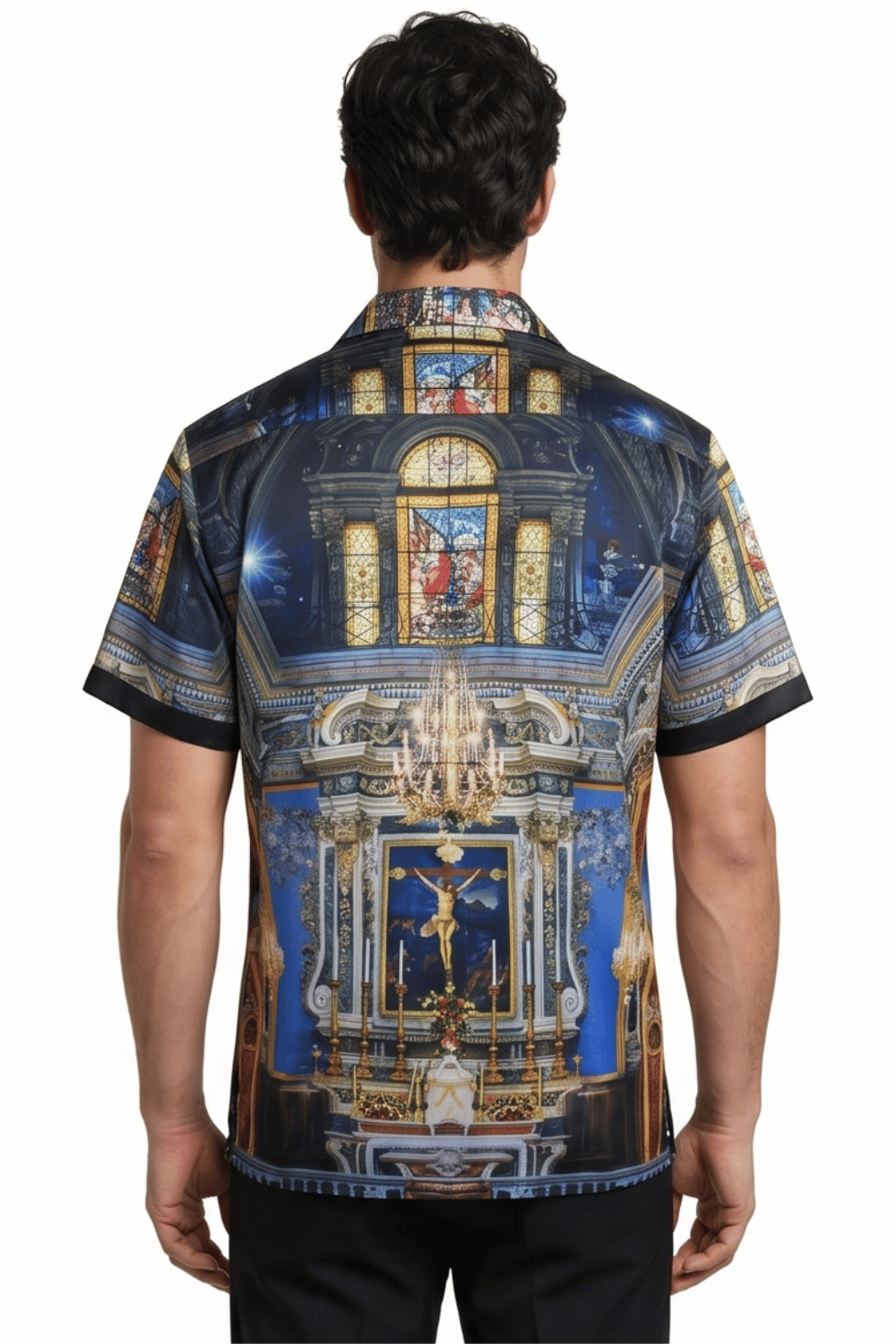 [48021-18] Resort Collar Short Sleeve Shirt