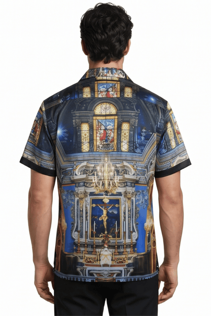 [48021-18] Resort Collar Short Sleeve Shirt