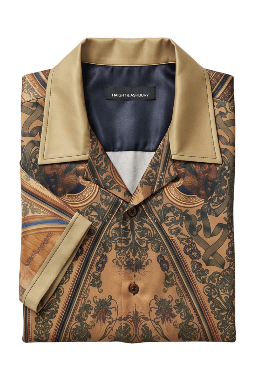 [48021-19] Resort Collar Short Sleeve Shirt