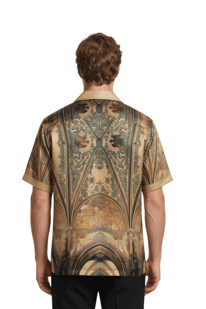 [48021-19] Resort Collar Short Sleeve Shirt