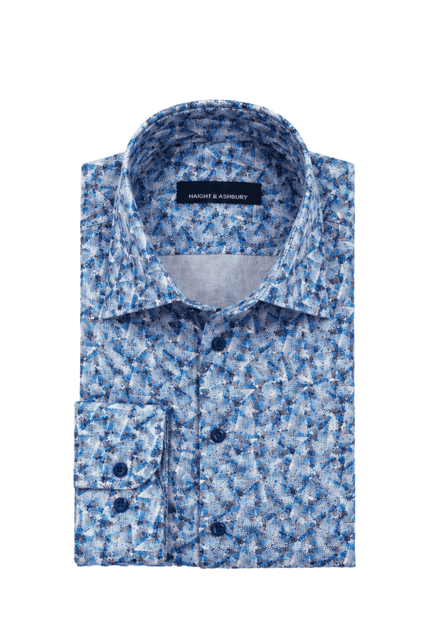 [48022-01] DT PRINTED DRESS SHIRT