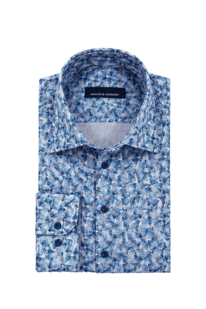 [48022-01] DT PRINTED DRESS SHIRT