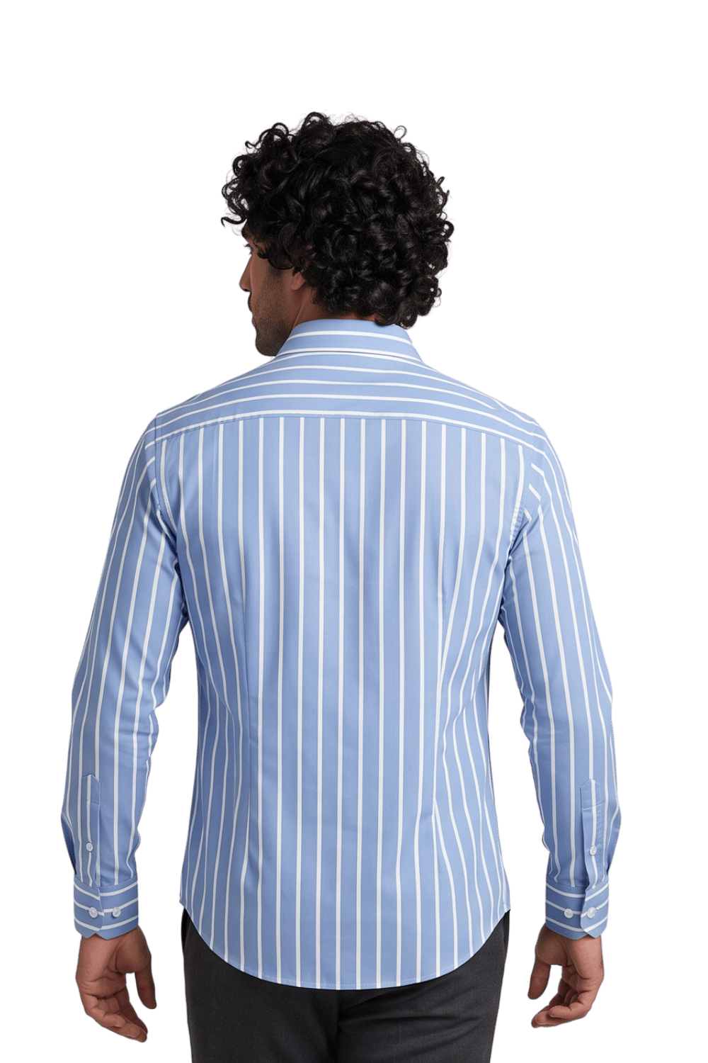 [48026-1] LS BENGAL STRIPE DRESS SHIRT