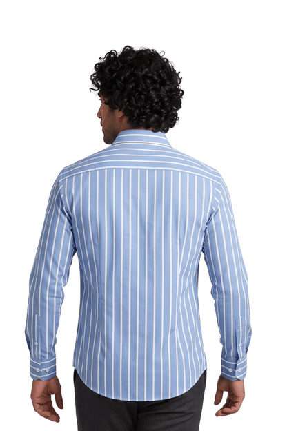 [48026-1] LS BENGAL STRIPE DRESS SHIRT