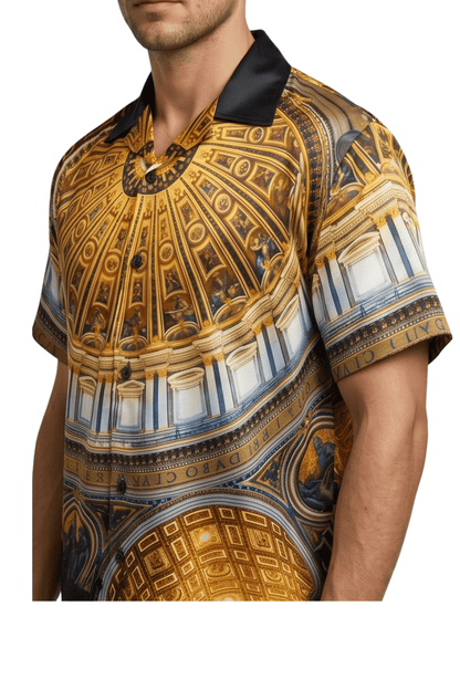 [48021-20] Resort Collar Short Sleeve Shirt