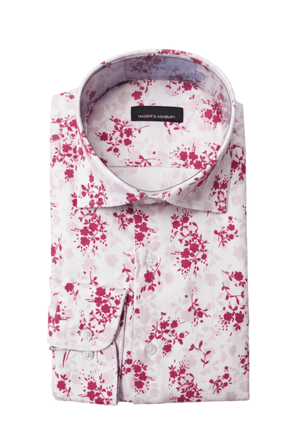 [48022-20] DT PRINTED DRESS SHIRT