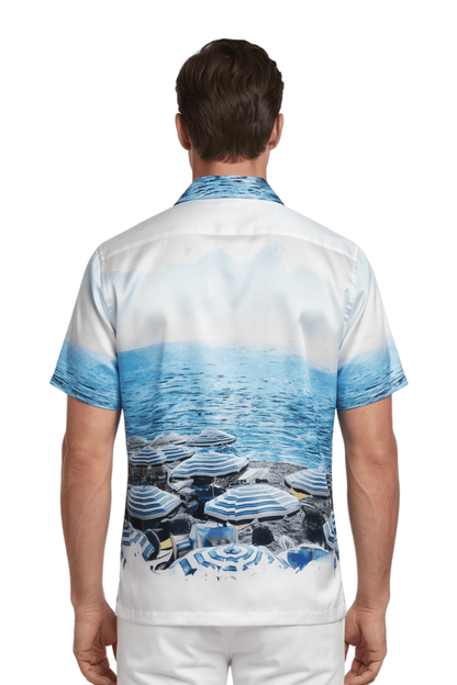 [48021-21] Resort Collar Short Sleeve Shirt