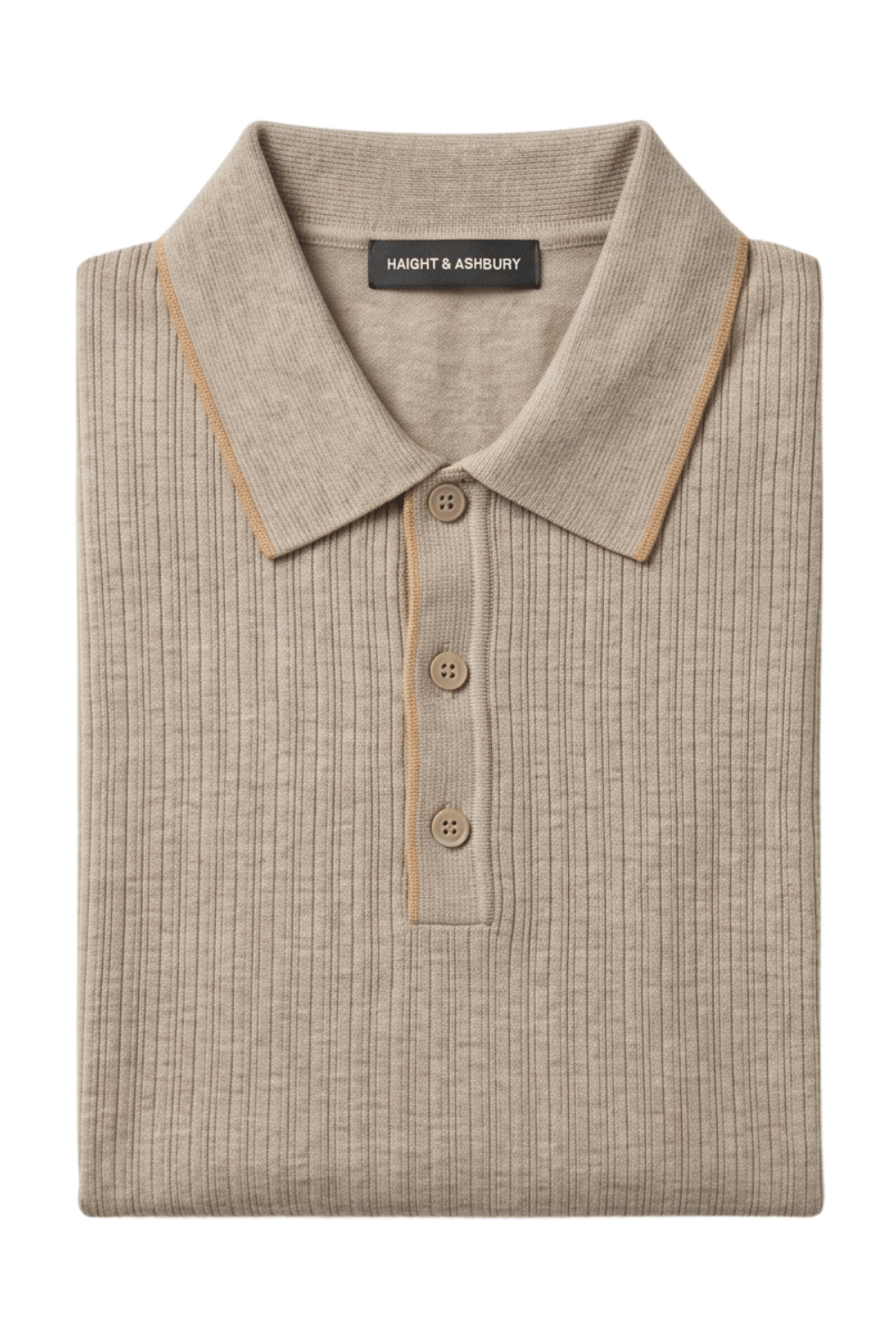 [33164-40-022] CASHMERE BLEND SS BUTTON POLO
