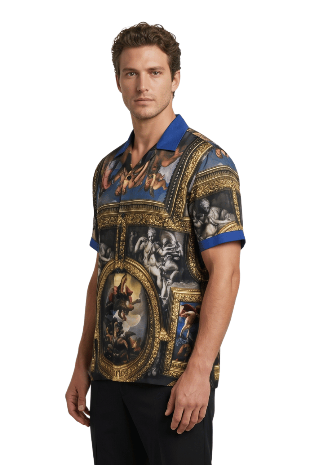 [48021-22] Resort Collar Short Sleeve Shirt