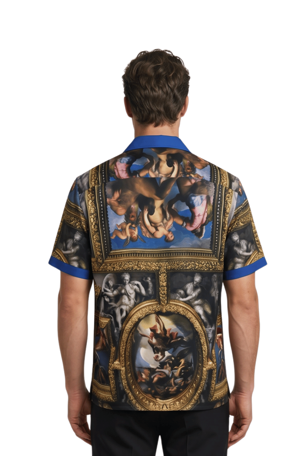 [48021-22] Resort Collar Short Sleeve Shirt