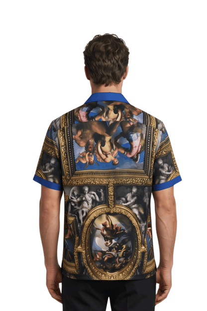 [48021-22] Resort Collar Short Sleeve Shirt