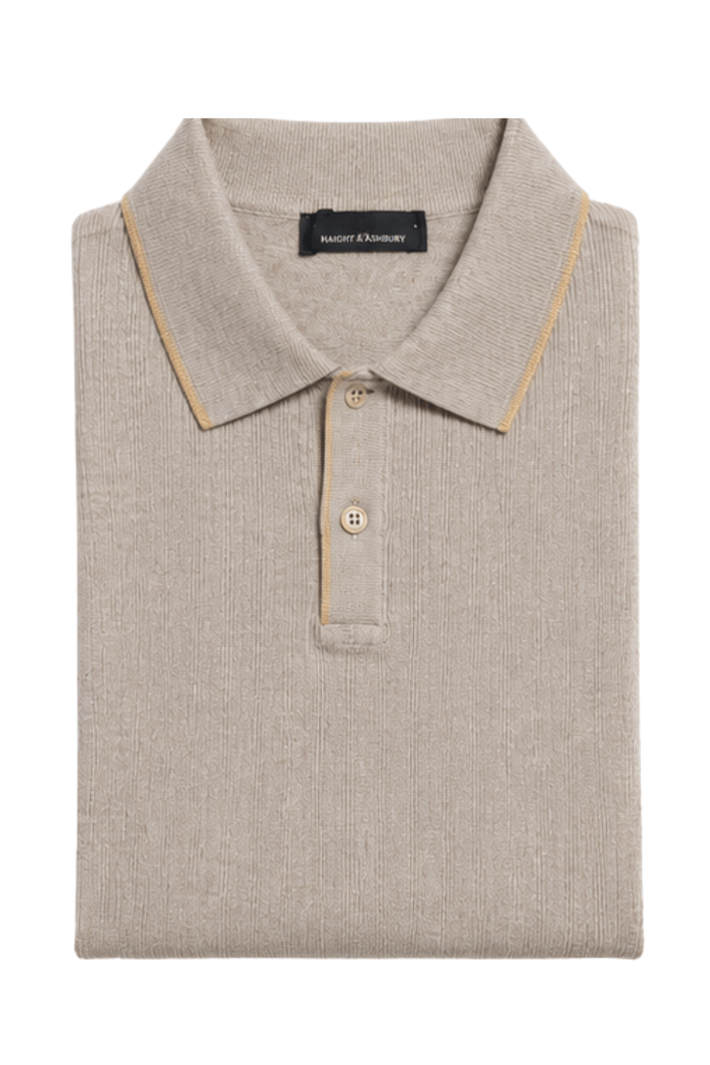 [33164-40-022] CASHMERE BLEND SS BUTTON POLO