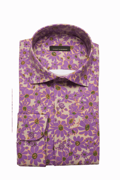 [48022-23] DT PRINTED DRESS SHIRT