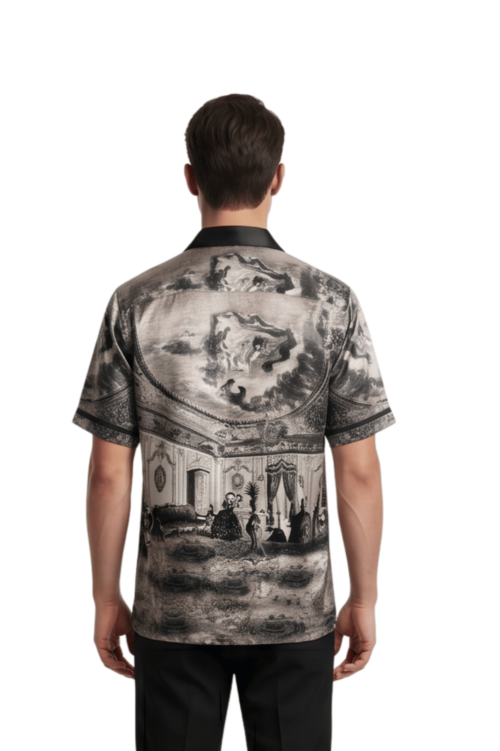 [48021-23] Resort Collar Short Sleeve Shirt