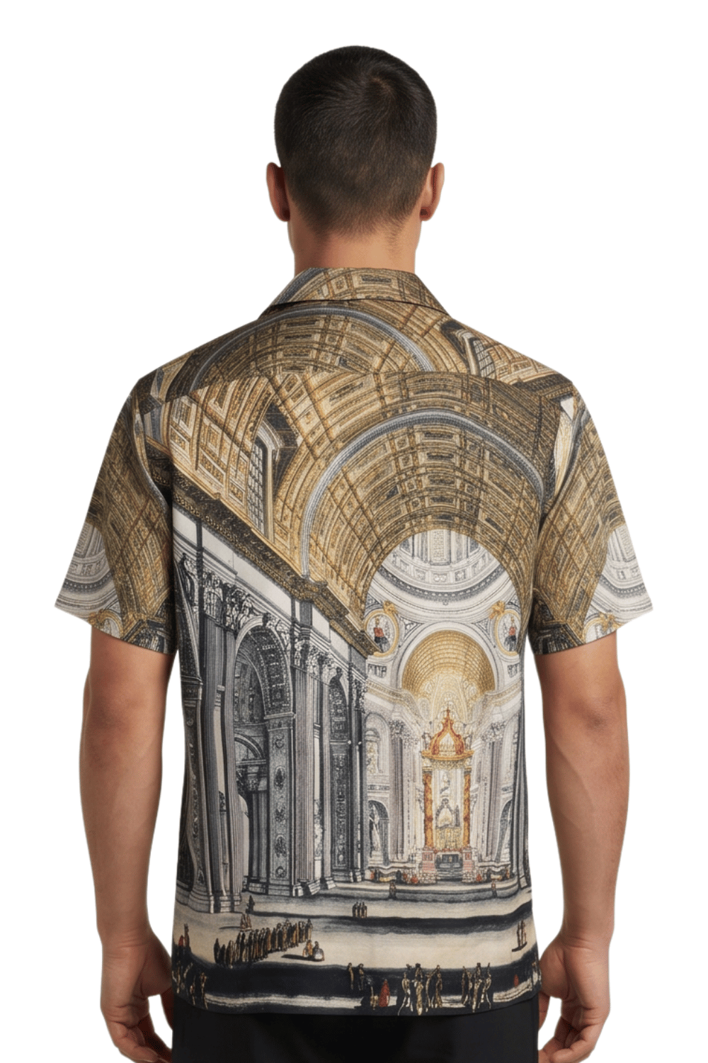 [48021-24] Resort Collar Short Sleeve Shirt