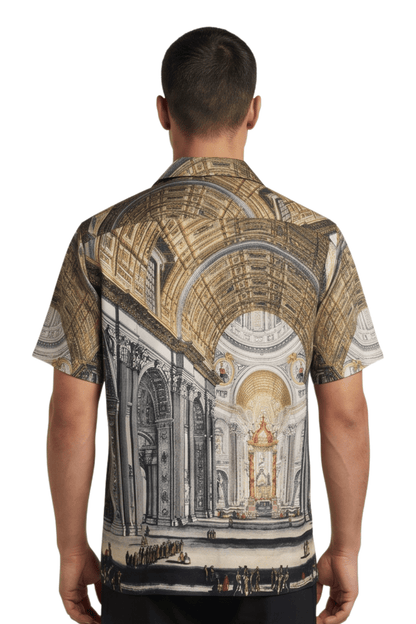 [48021-24] Resort Collar Short Sleeve Shirt