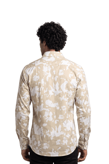[48022-24] DT PRINTED DRESS SHIRT
