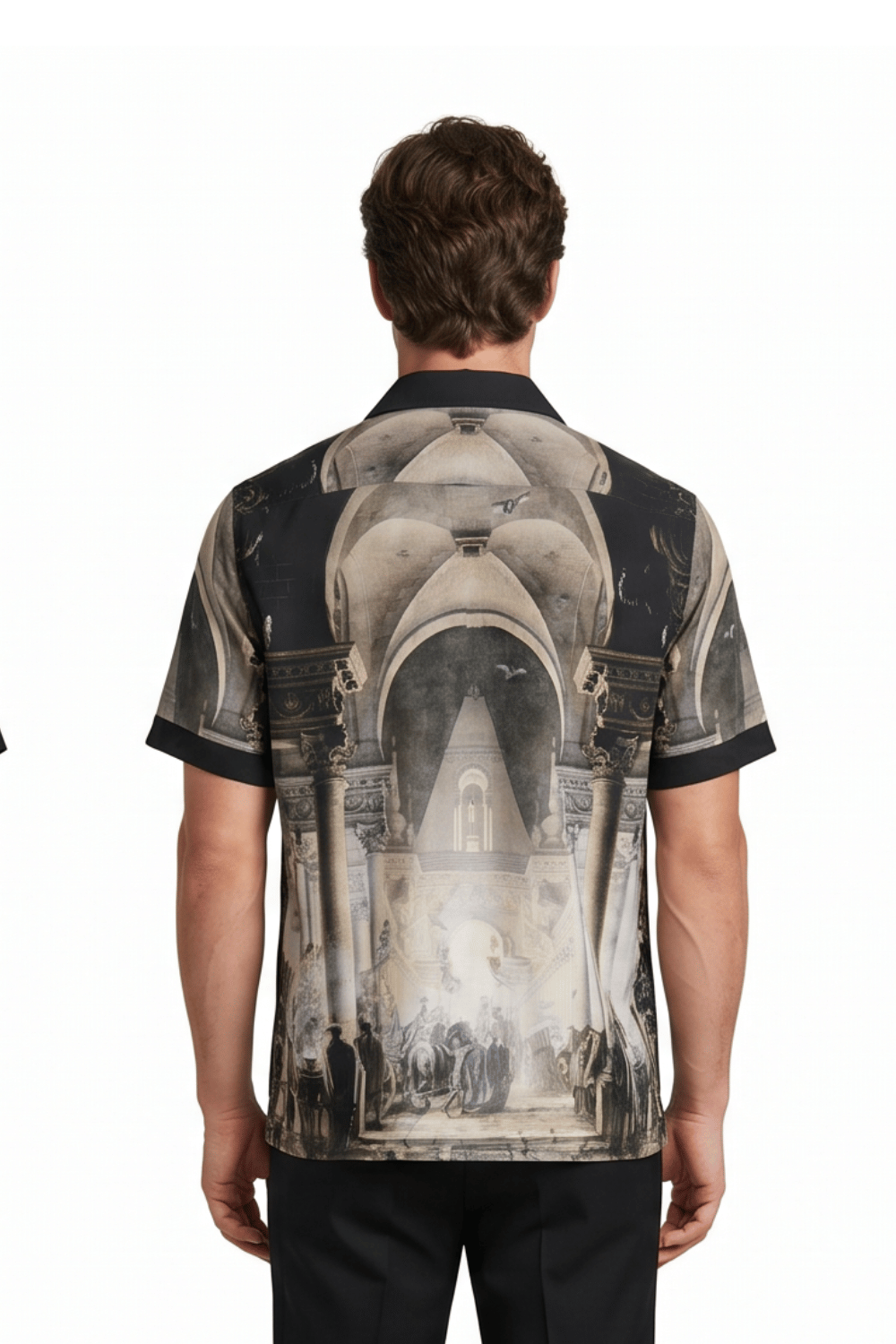 [48021-25] Resort Collar Short Sleeve Shirt