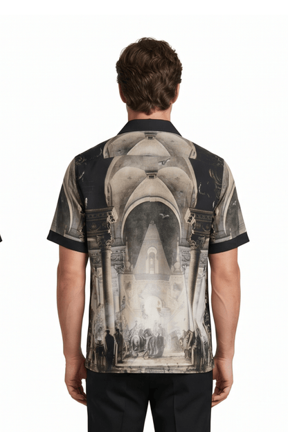 [48021-25] Resort Collar Short Sleeve Shirt
