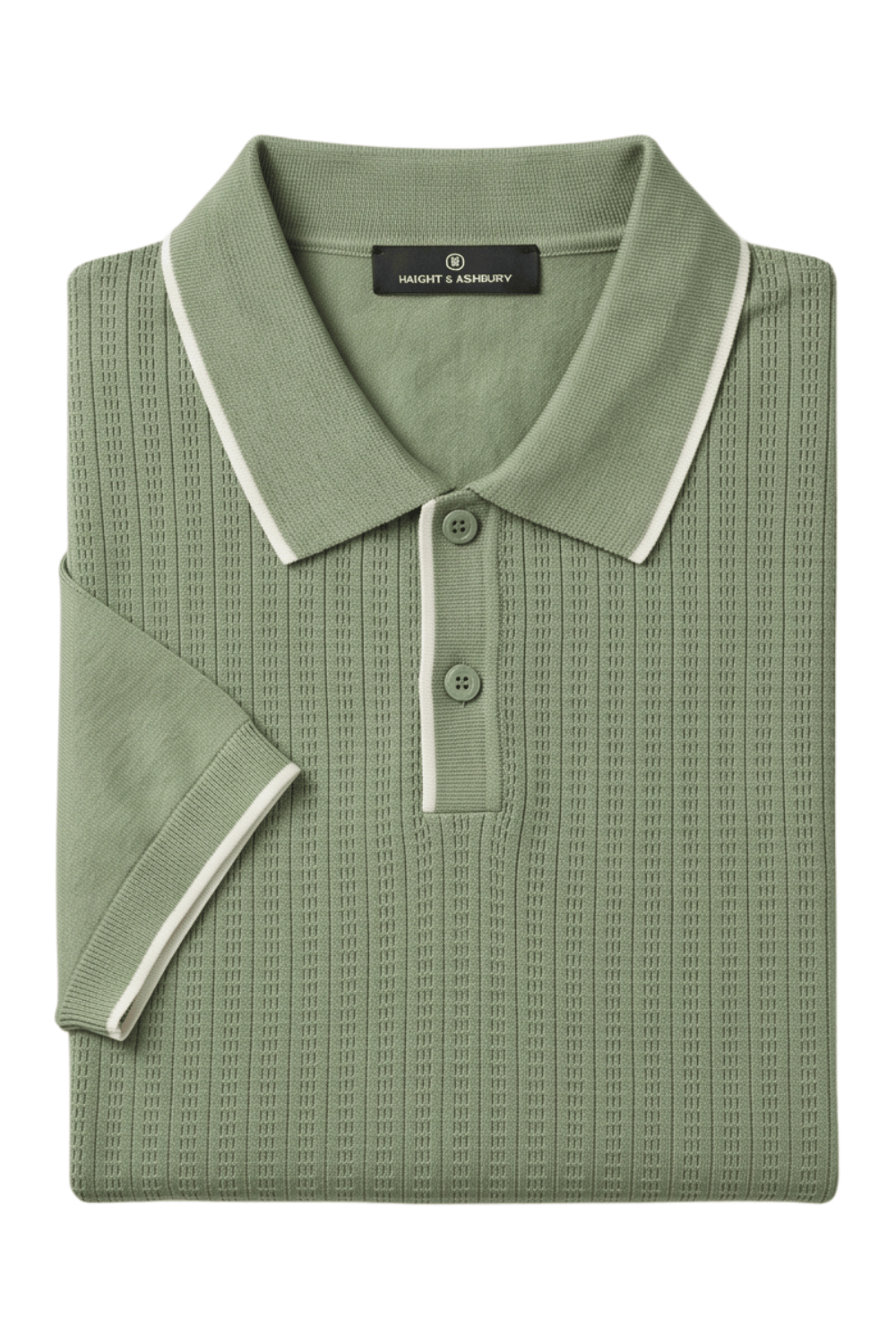 [33164-40-265] CASHMERE BLEND SS BUTTON POLO