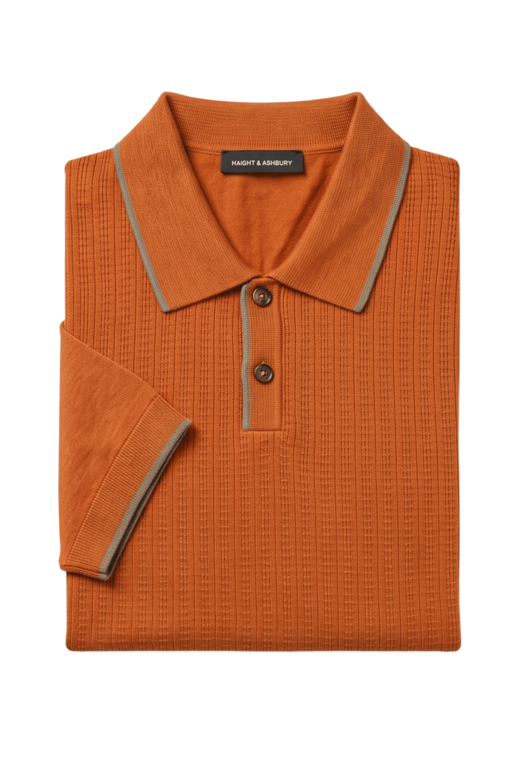 [33164-40-266] CASHMERE BLEND SS BUTTON POLO