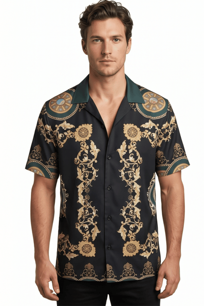 [48021-26] Resort Collar Short Sleeve Shirt