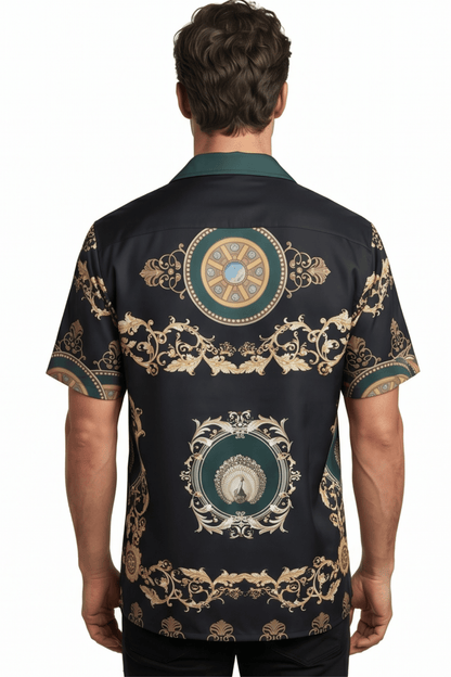 [48021-26] Resort Collar Short Sleeve Shirt