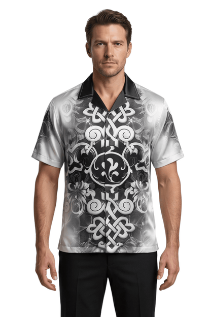 [48021-27] Resort Collar Short Sleeve Shirt