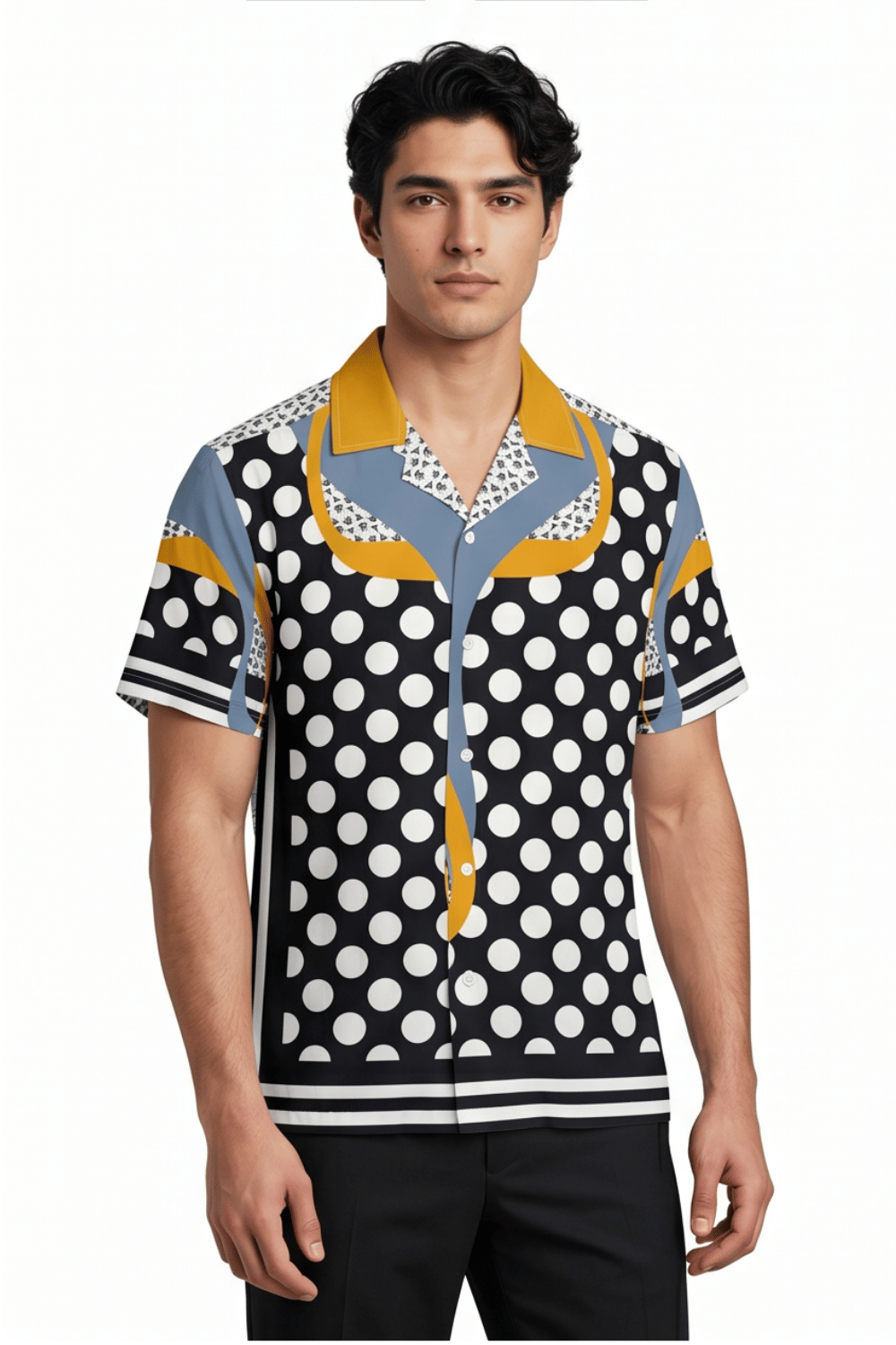 [48021-28] Resort Collar Short Sleeve Shirt