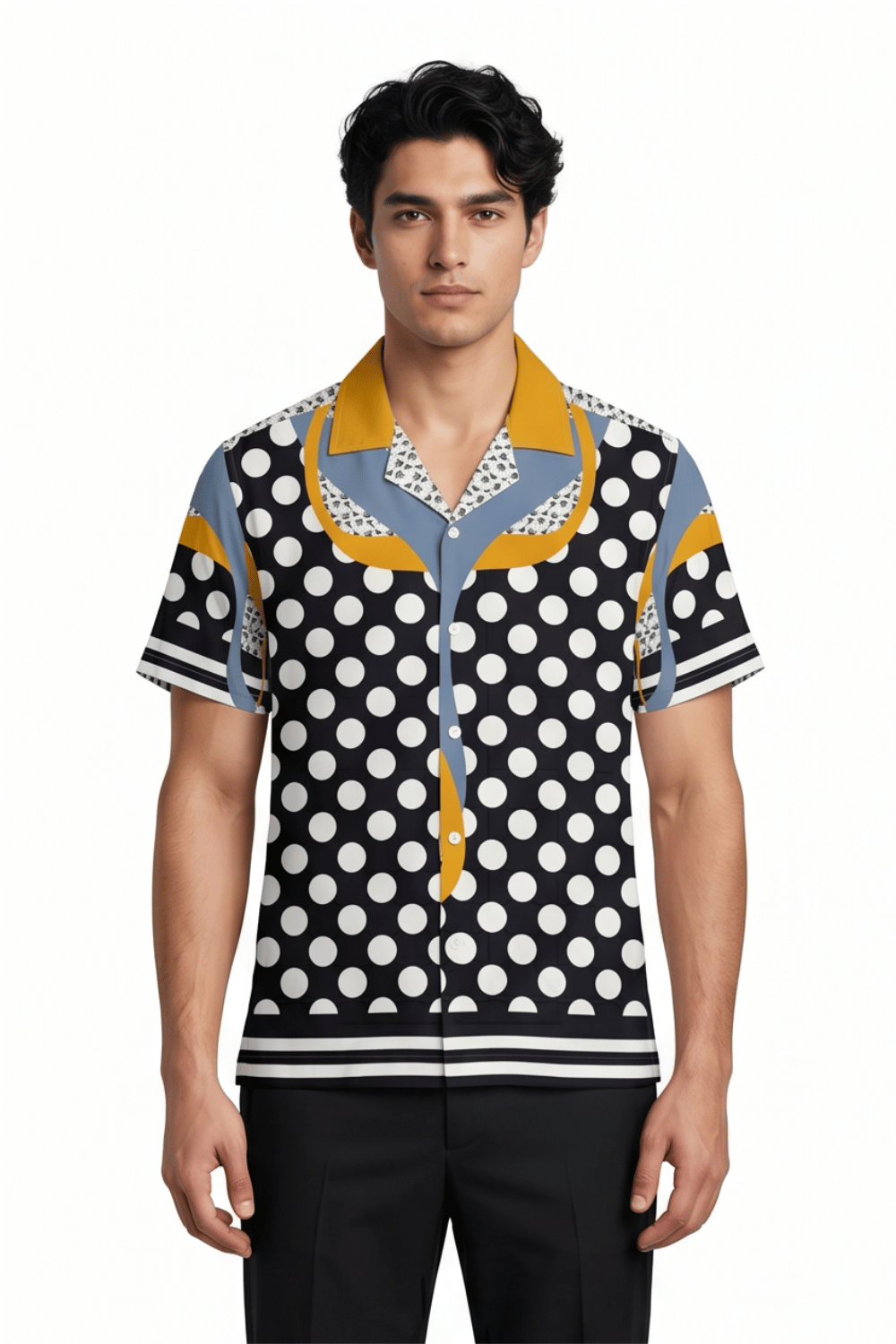 [48021-28] Resort Collar Short Sleeve Shirt