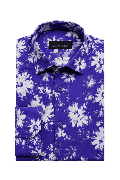 [48022-28] DT PRINTED DRESS SHIRT