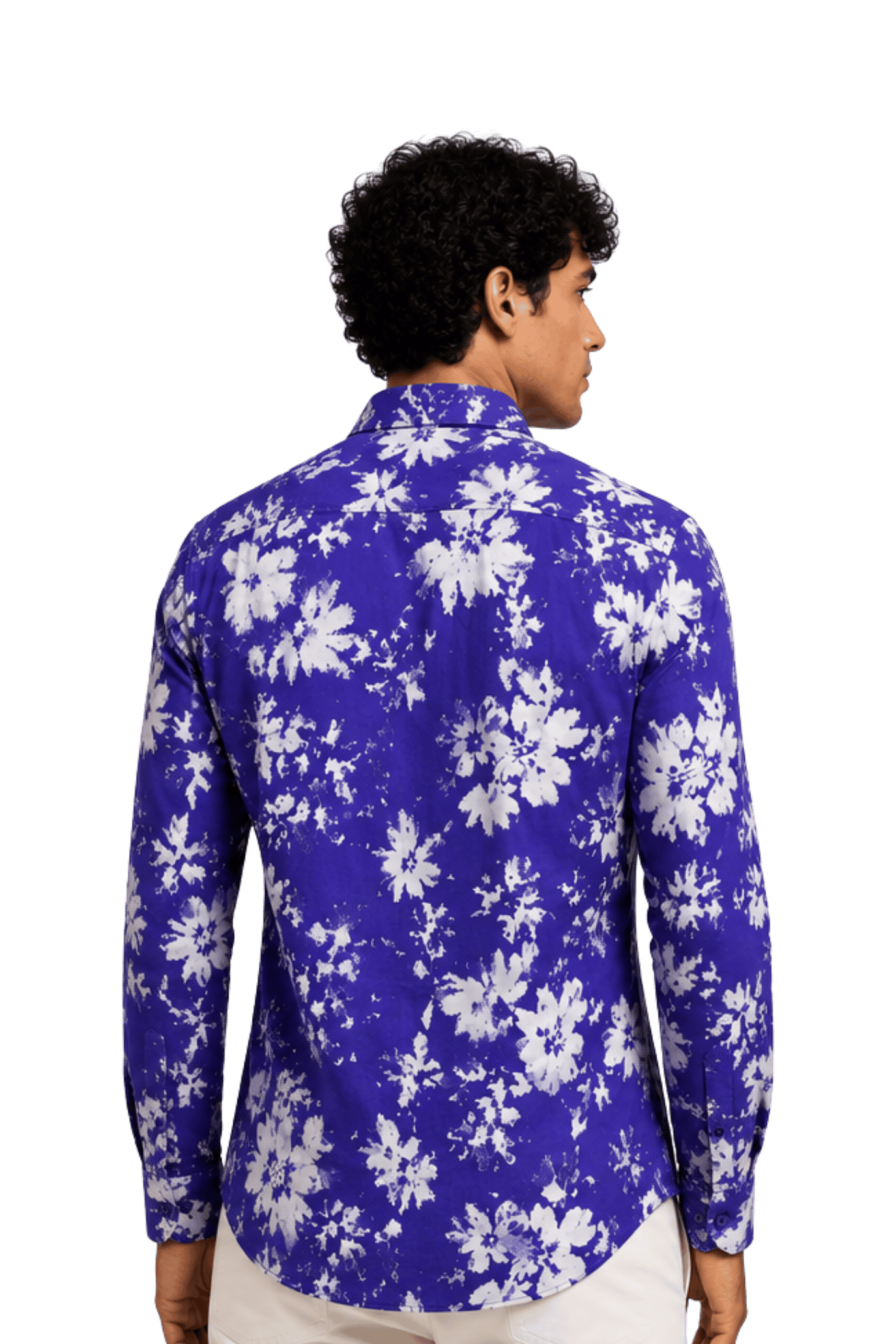 [48022-28] DT PRINTED DRESS SHIRT