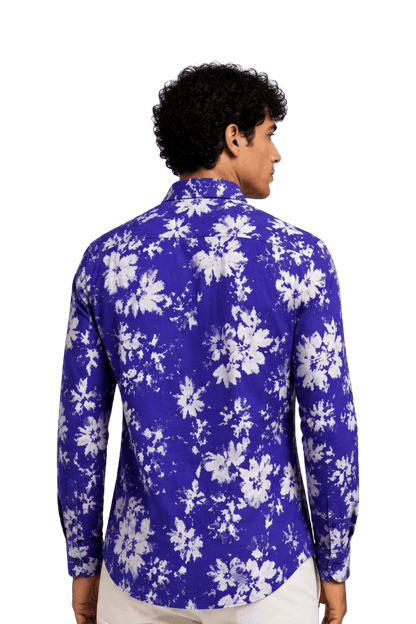 [48022-28] DT PRINTED DRESS SHIRT