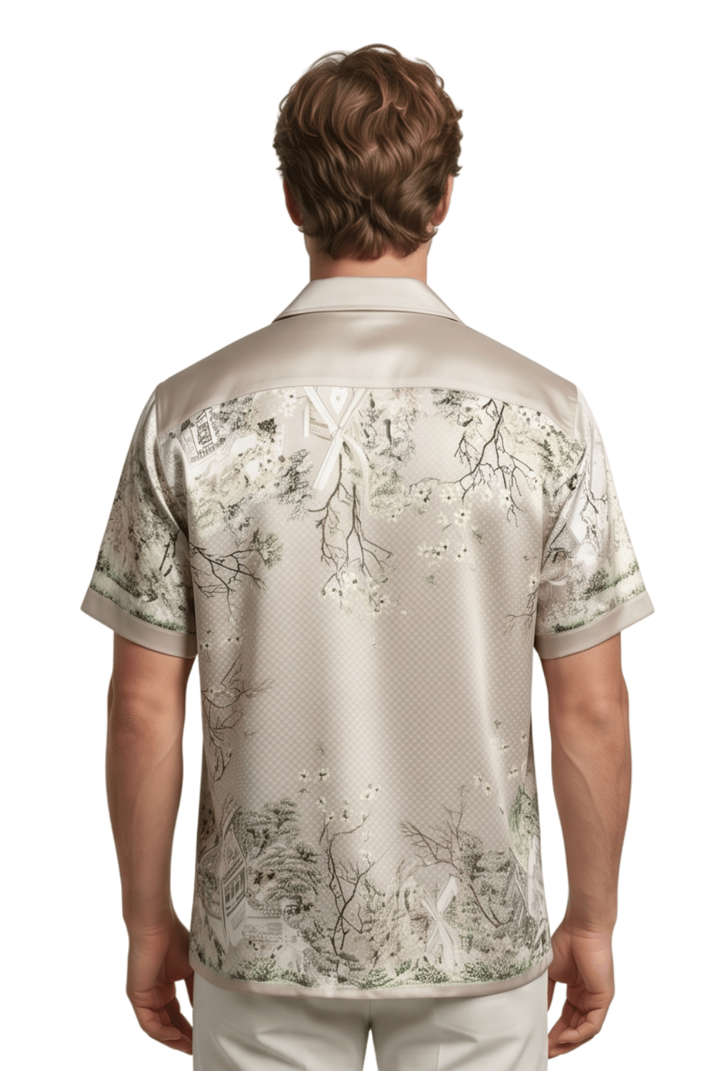 [48021-29] Resort Collar Short Sleeve Shirt